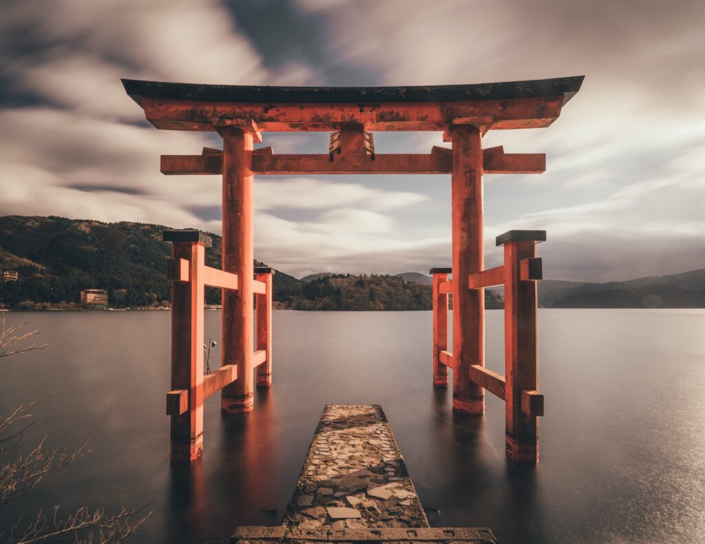 Imagen de lago en Japon