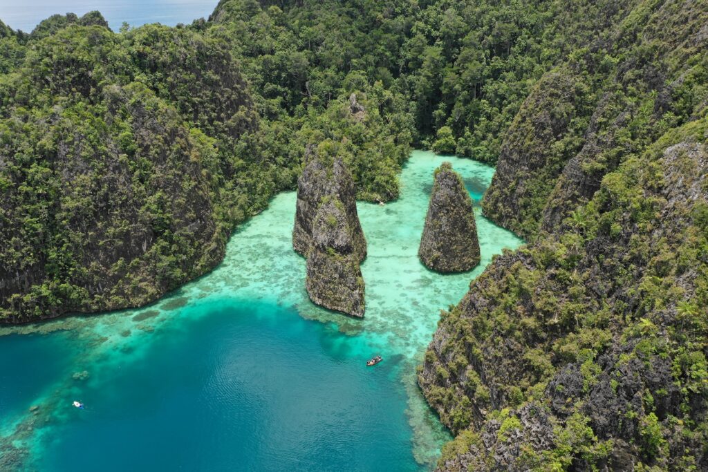 Imagen aerea de Papua Nueva Guinea